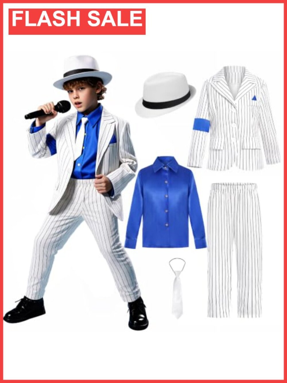 Kids Dance Star Costume Set Boys 80s 90s Hop Stage Outfit Cosplay Party